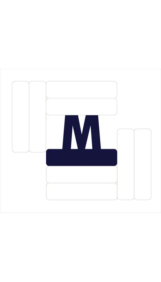 Metro logo med korrekt afstand 