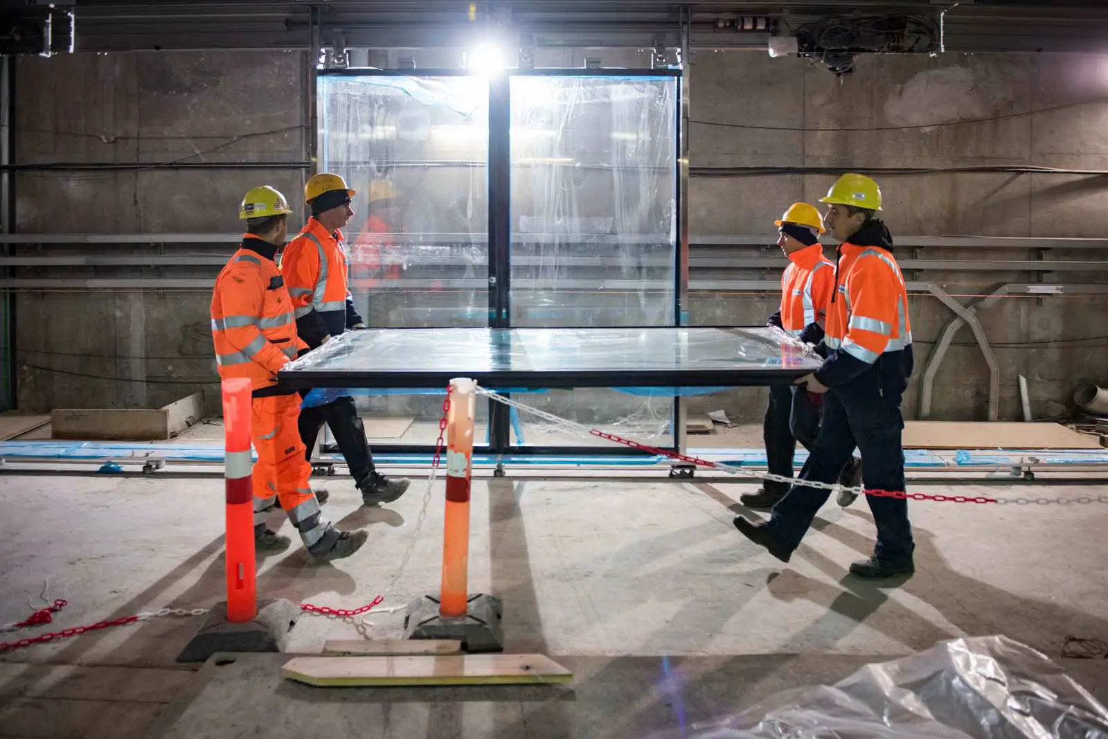 Byggeri af metrostationen på København Syd